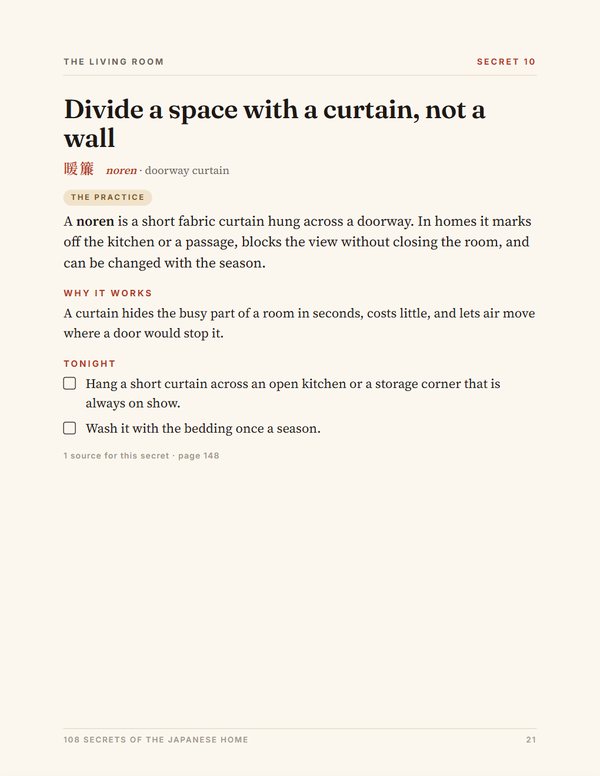 Interior page: A secret from the living room