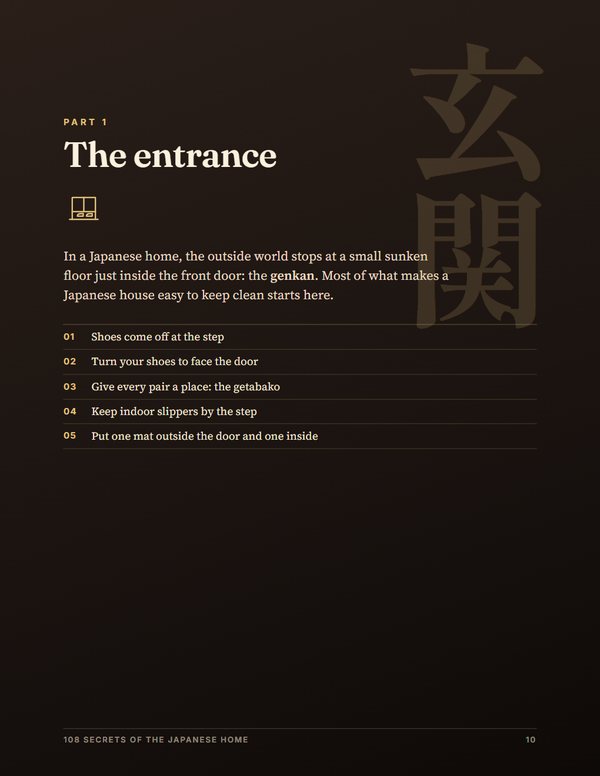 Interior page: Part 1, the entrance